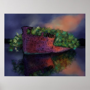 Abandoned SS Ayrfield Poster