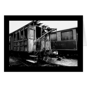 Abandoned Wooden Pate Car Le Mastrou card