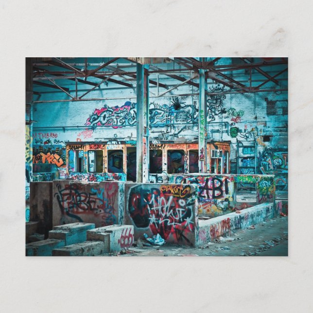 Abandonierte Werkfotografie Postkarte (Vorderseite)