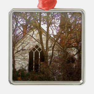 Abandred Church Ornament Aus Metall