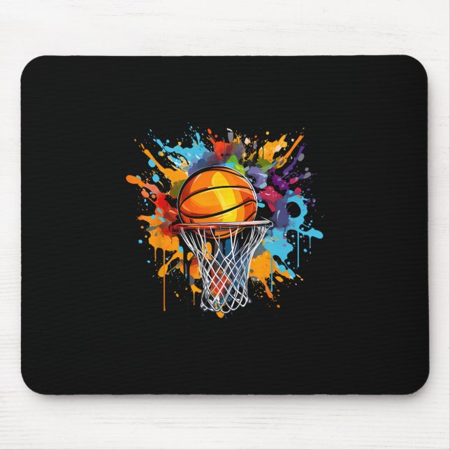 Äbäsketllco. Farbige Sketll-Grafik  Mousepad (Vorne)