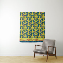 Abb. Blätter auf Tapestry Wandteppich