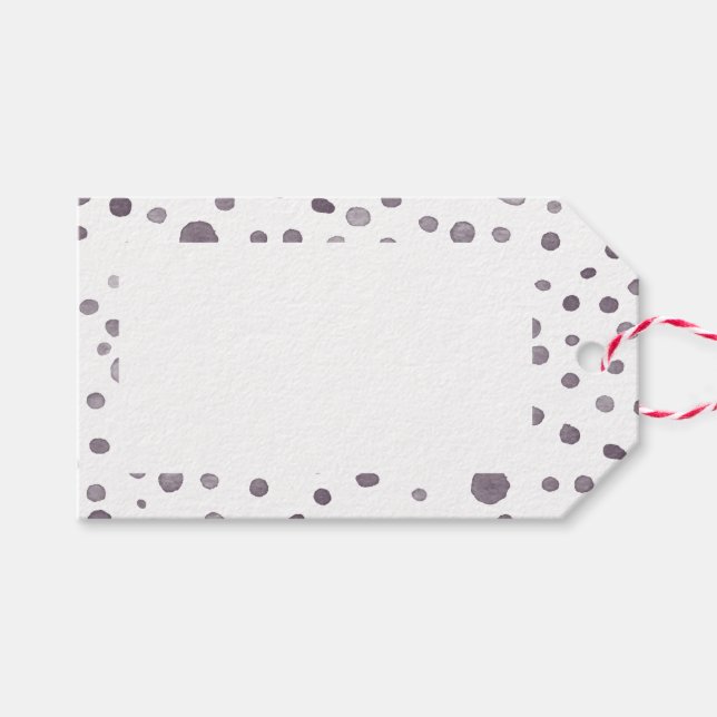 Abb. Confetti-Wasserfarbenkopfzeichen Geschenkanhänger (Vorderseite (Horizontal))