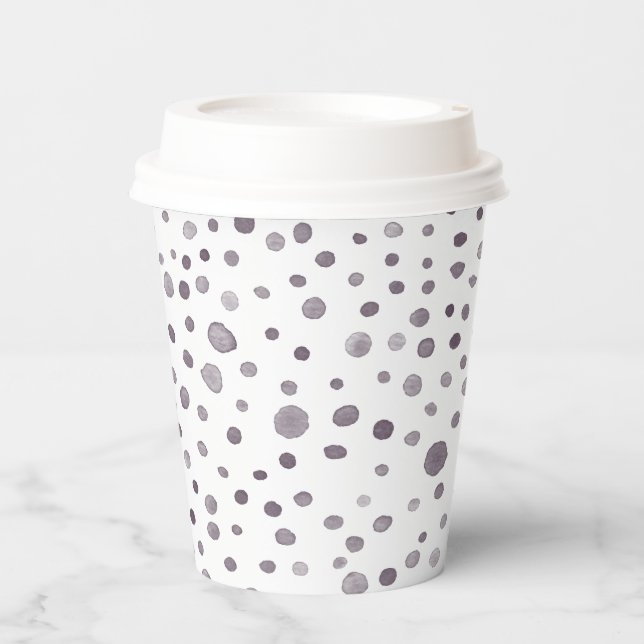 Abb. Confetti Wasserfarbtöner Papiercup Pappbecher (Vorderseite)