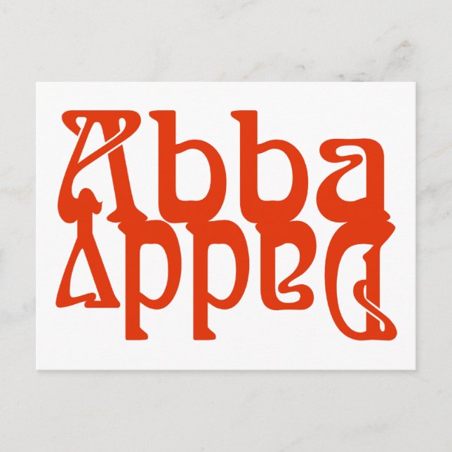 Abba Daddy (Vater, Gott) Postkarte (Vorderseite)