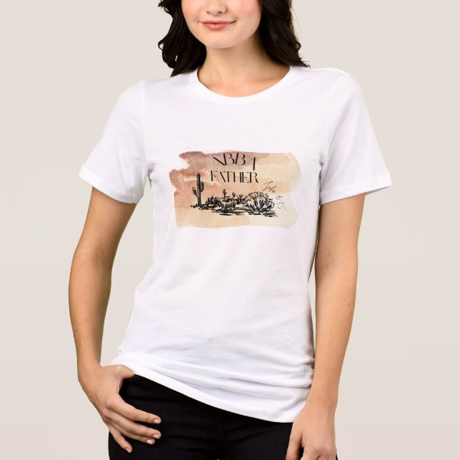 Abba Vater Wüste Tri-Blend Shirt (Vorderseite)