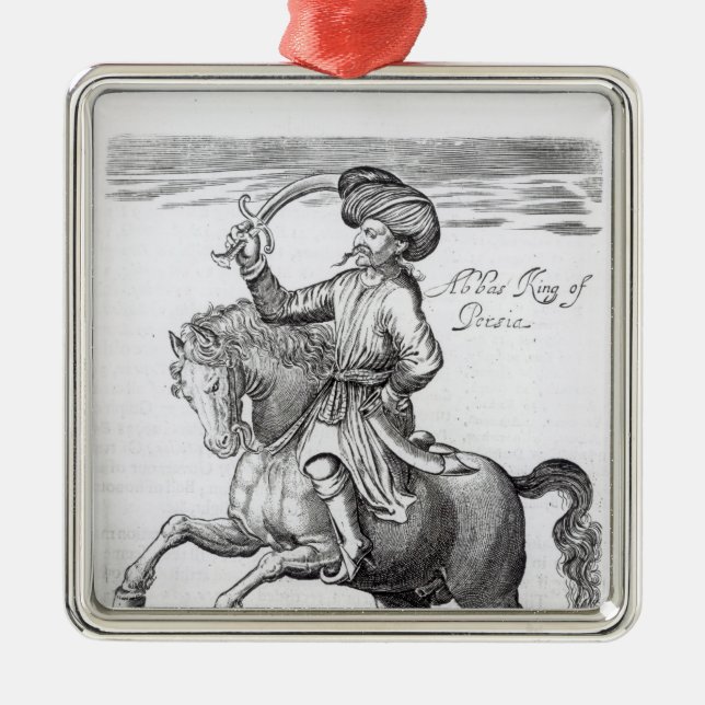 Abbas, König von Persien Silbernes Ornament (Vorne)