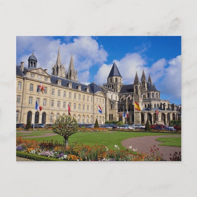 Abbaye Aux Hommes, Caen, Calvados, Normandie, Fran Postkarte (Vorderseite)