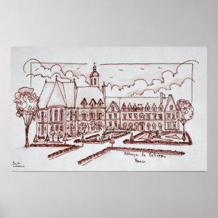 Abbaye de Valloires   Argoules, Frankreich Poster