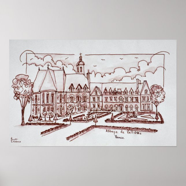 Abbaye de Valloires | Argoules, Frankreich Poster (Vorne)