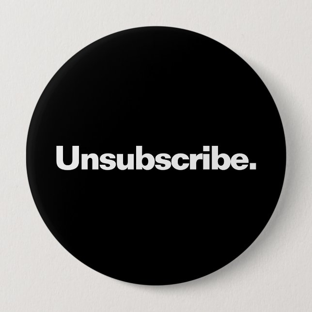 Abbestellen eines Wortes White Text Minimalismus l Button (Vorderseite)