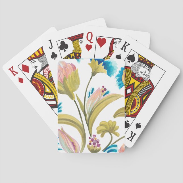 Abbey Floral Tiles - Frühlingsblumen Spielkarten (Rückseite)