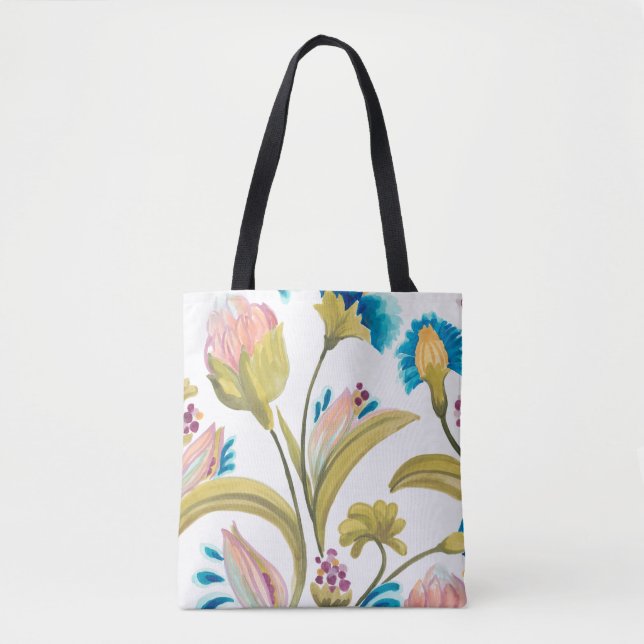 Abbey Floral Tiles - Frühlingsblumen Tasche (Vorderseite)
