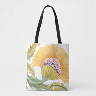 Abbey Floral Tiles - Gelb Tasche