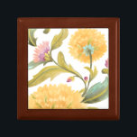 Abbey Floral Tiles - Gelbe Blumen Erinnerungskiste<br><div class="desc">Abbey Floral Tiles III bis Juni Erica Vess. Nahe gelbe Blumen in einem muster-ähnlichen Design.</div>
