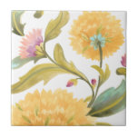 Abbey Floral Tiles - Gelbe Blumen Fliese<br><div class="desc">Abbey Floral Tiles III bis Juni Erica Vess. Nahe gelbe Blumen in einem muster-ähnlichen Design.</div>