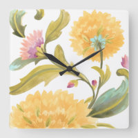 Abbey Floral Tiles - Gelbe Blumen