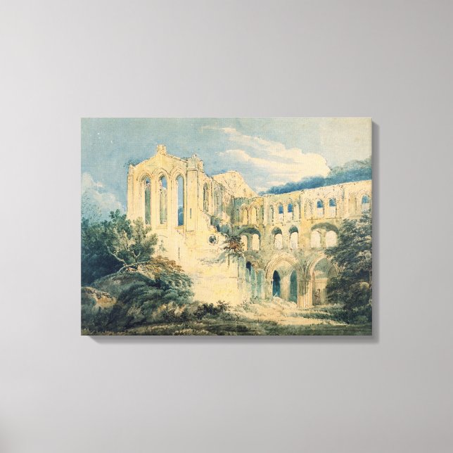 Abbey Rievaulx, Yorkshire, 1798 (w/c) Leinwanddruck (Vorderseite)