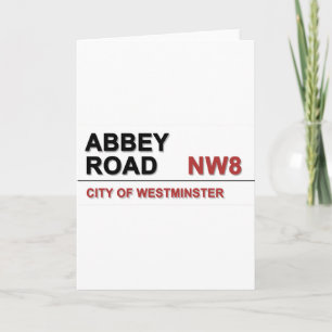Abbey Road London England - Vintag Feiertagskarte