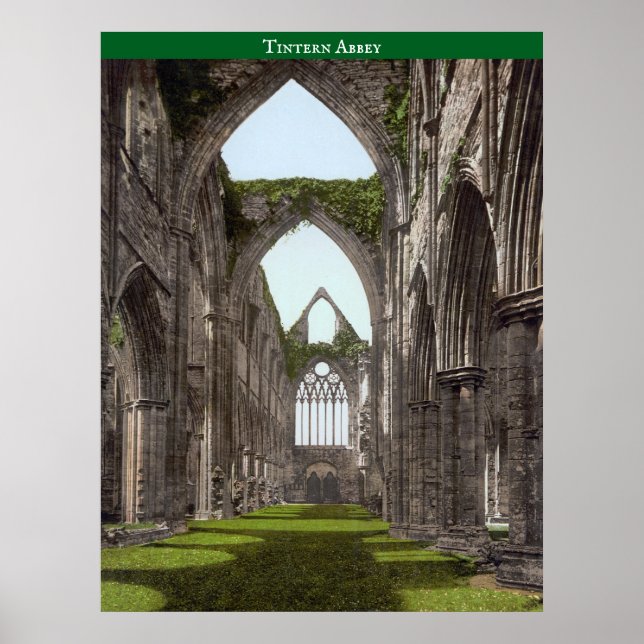 Abbey Tintern (um 1900) Poster (Vorne)