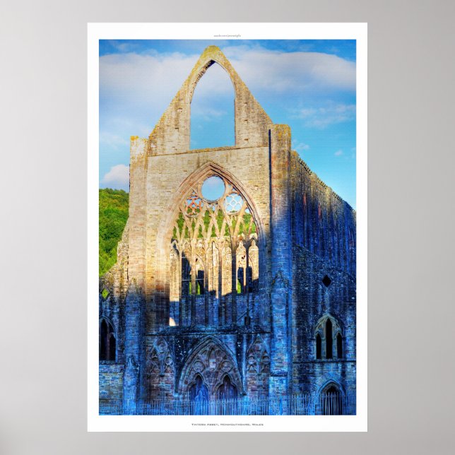 Abbey VII, Zisterzienserkloster Wales Poster (Vorne)
