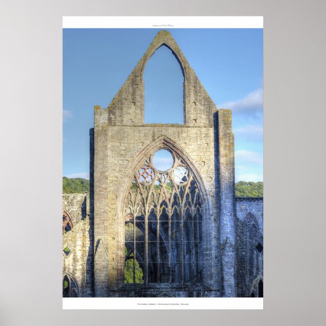 Abbey VII, Zisterzienserkloster Wales Poster (Vorne)