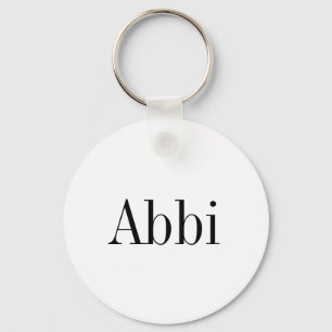 Abbi Namensschlüsselkette Schlüsselanhänger