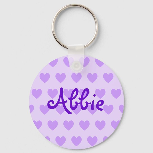 Abbie Lila Schlüsselanhänger (Vorderseite)
