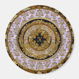 Abbigail Edeline viktorianischer Monogramm-Magnet Magnet
