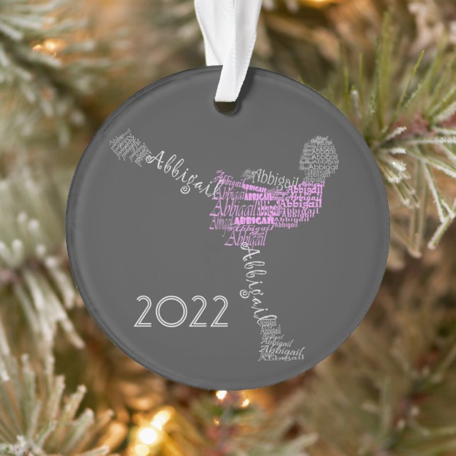 Abbigail Personalisiert Ice Abbildung Skater Ornament (Baum)