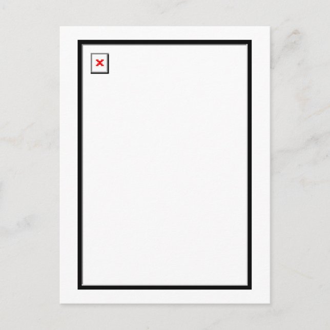 Abbild abgebrochen postkarte (Vorderseite)