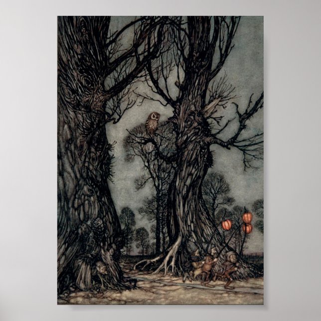 Abbildung 5 x 7 "Halloween Hunt" auf der Leinwand Poster (Vorne)