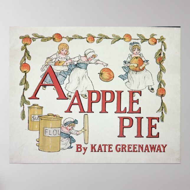 Abbildung "A" von "Apple Pie Alphabet" Poster (Vorne)