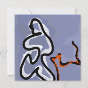 Abbildung: Abstrakt Blau, Orange, B & W