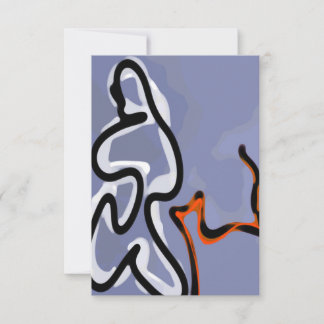 Abbildung: Abstrakt Blau, Orange, B & W Karte