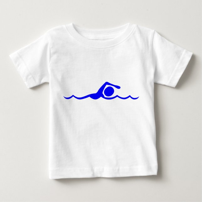Abbildung: Blau Baby T-shirt (Vorderseite)