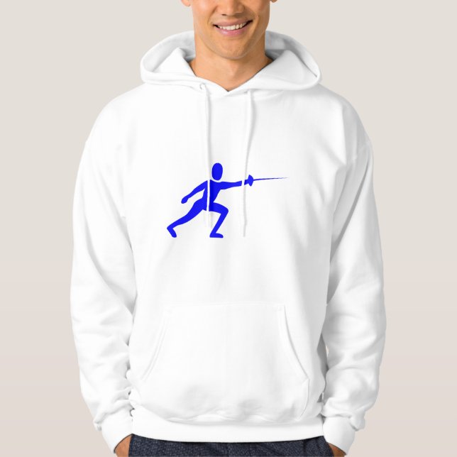 Abbildung: Blau Hoodie (Vorderseite)