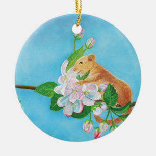Abbildung der Blüten von Zwiebeln und Apfeln Keramik Ornament