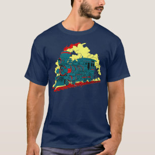 Abbildung der Dampflokomotive T-Shirt