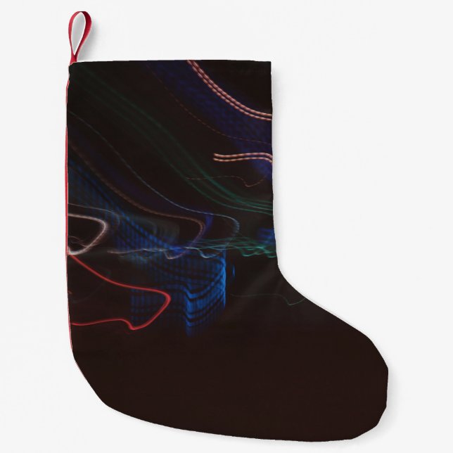 Abbildung der LED-Leuchten in verschiedenen Farben Kleiner Weihnachtsstrumpf (Vorderseite)