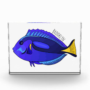 Abbildung des Blauen Tang-Cartoon Fotoblock