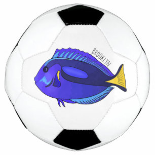 Abbildung des Blauen Tang-Cartoon Fußball