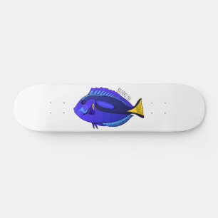 Abbildung des Blauen Tang-Cartoon Skateboard