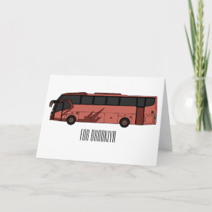 Abbildung des Bus-Cartoon Karte