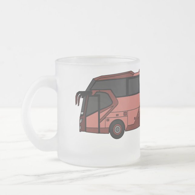 Abbildung des Bus-Cartoon Mattglastasse (Links)