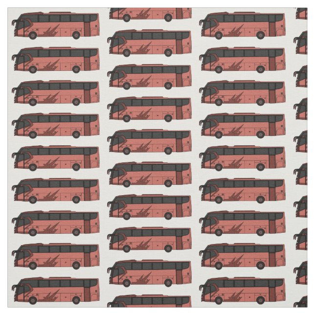 Abbildung des Bus-Cartoon Stoff (Muster)