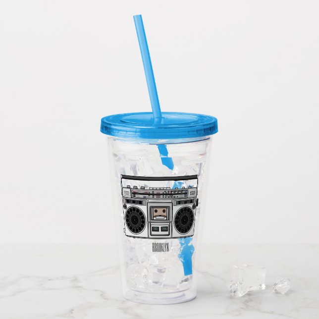 Abbildung des Cartoon Acryltrinkbecher (Vorderseite Ice)