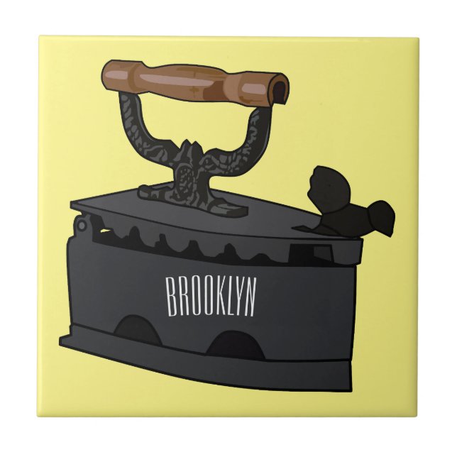 Abbildung des Cartoon aus Kohle Fliese (Vorderseite)