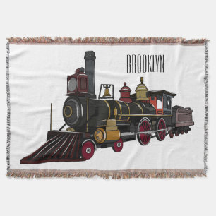 Abbildung des Cartoon der Dampflokomotive Decke