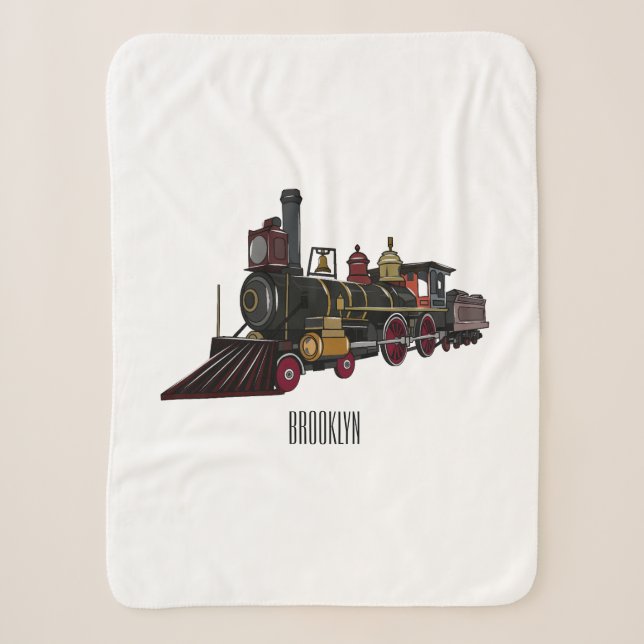 Abbildung des Cartoon der Dampflokomotive Sherpadecke (Vorderseite)